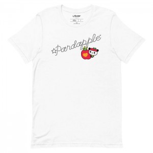 Hello Kitty Pandapple Dotted Signature Tee Blancas | CL_HK53116