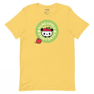 Hello Kitty Pandapple Green Logo Tee Amarillo | CL_HK79929