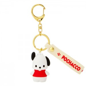 Hello Kitty Pochacco Signature Keychain Blancas Rojas | CL_HK77031