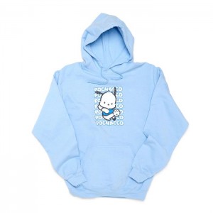 Hello Kitty Pochacco Watashi Wa Unisex Hoodie Azules | CL_HK20309