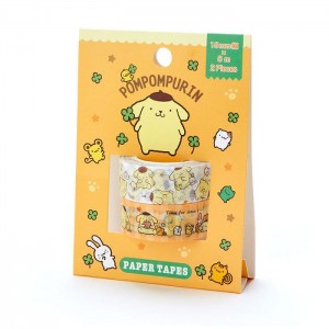 Hello Kitty Pompompurin 2-Piece Washi Tape Set Amarillo | CL_HK74834