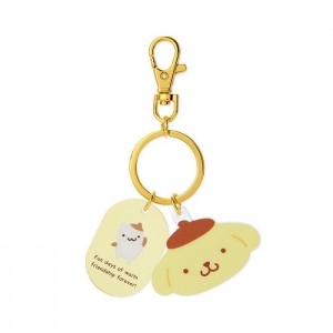 Hello Kitty Pompompurin Besties Keychain Amarillo | CL_HK77851