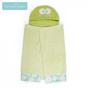 Hello Kitty Sanrio Baby Keroppi Hooded Bath Wrap Verde | CL_HK81079