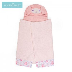 Hello Kitty Sanrio Baby My Melody Hooded Bath Wrap Rosas | CL_HK67210