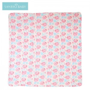 Hello Kitty Sanrio Baby Organic Cotton Hello Kitty Swaddle Blanket Rosas | CL_HK42810