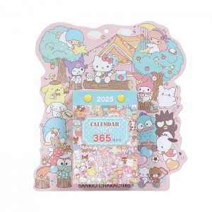 Hello Kitty Sanrio Characters 2025 Daily Wall Calendar Rosas Azules | CL_HK61083