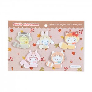 Hello Kitty Sanrio Characters 5-pc Felt Sticker Set (Forest Friends Series) Rosas | CL_HK92646