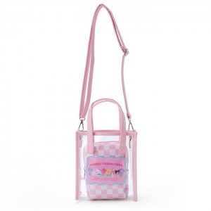 Hello Kitty Sanrio Characters Clear Convertible Mini (Pastel Check Series) Rosas | CL_HK61627