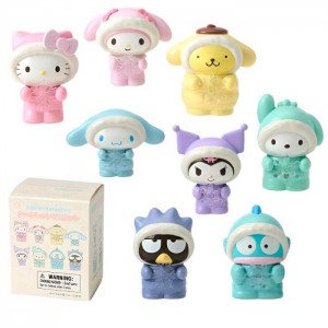 Hello Kitty Sanrio Characters Mini Figurine Blind Box (Winter Snowsuit Series) Multicolor | CL_HK50751