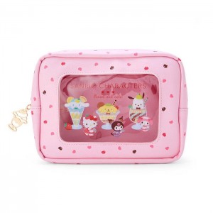 Hello Kitty Sanrio Characters Zipper (Parfait Shop Series) Rosas | CL_HK79154