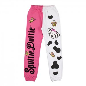 Hello Kitty Spottie Dottie x Dumbgood Puff Print Sweatpants Rosas Blancas | CL_HK81491