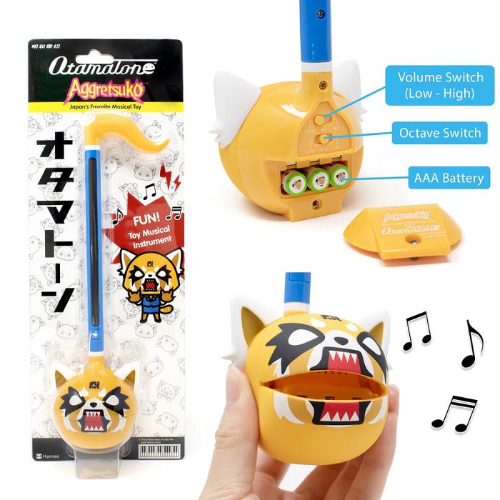 Hello Kitty Aggretsuko Otamatone Musical Toy (Rage) Amarillo Azules | CL_HK46110