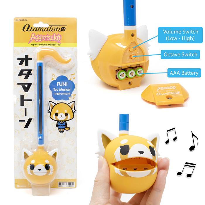 Hello Kitty Aggretsuko Otamatone Musical Toy (Sweet) Amarillo Azules | CL_HK54668