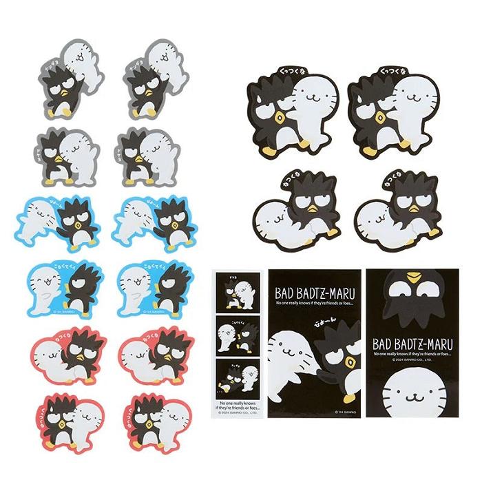 Hello Kitty Badtz-maru 20-pc Sticker Set (Best Mates Series) Negras | CL_HK56318