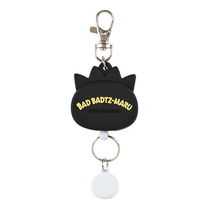 Hello Kitty Badtz-maru Bestie Face Badge Reel Negras | CL_HK63250