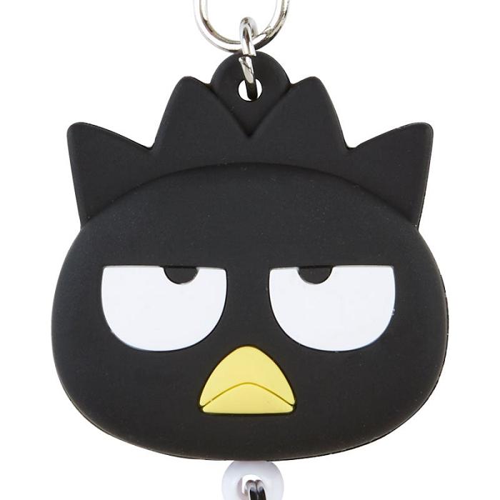 Hello Kitty Badtz-maru Bestie Face Badge Reel Negras | CL_HK63250