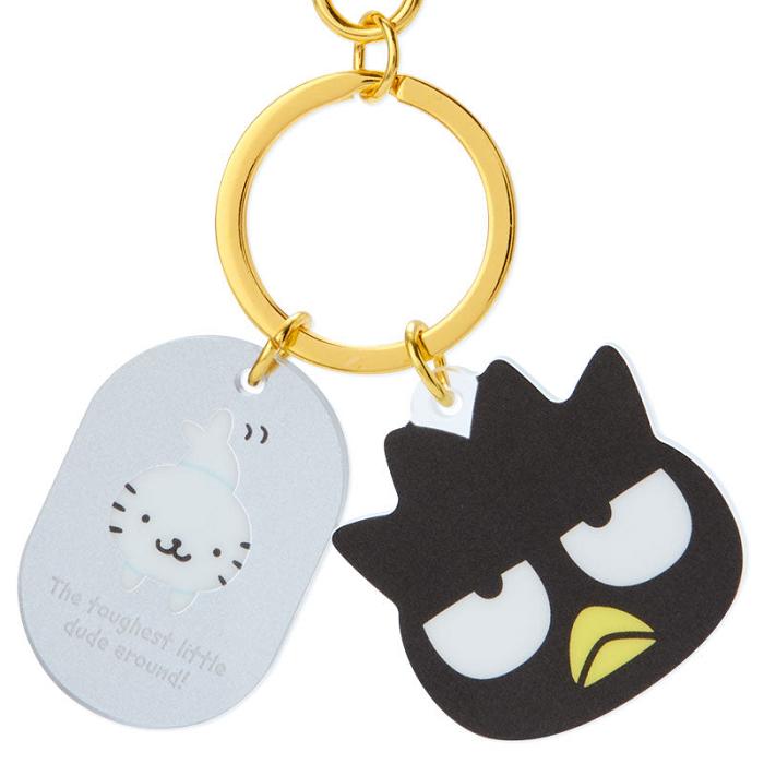 Hello Kitty Badtz-maru Besties Keychain Gris Negras | CL_HK99277