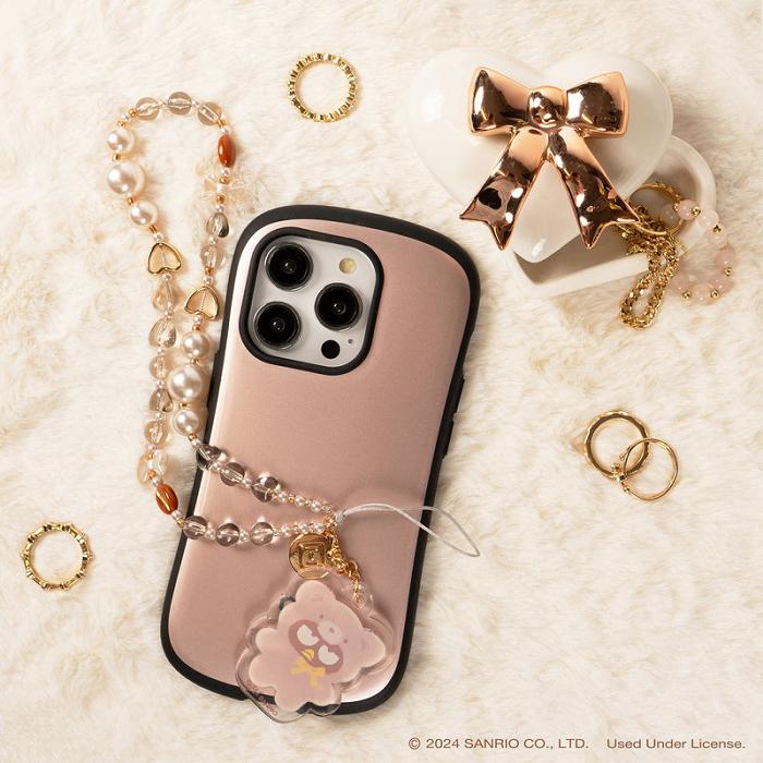 Hello Kitty Badtz-maru Latte Bear Beaded Charm Mobile Phone Wrist Strap Rosas | CL_HK75063