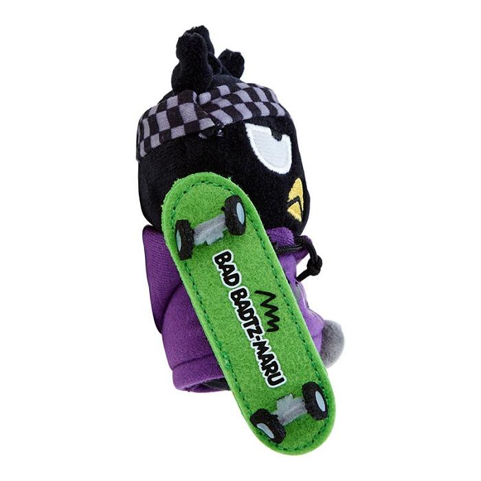 Hello Kitty Badtz-maru Plush Mascot Keychain (Sk8r Squad Series) Moradas Verde | CL_HK96979