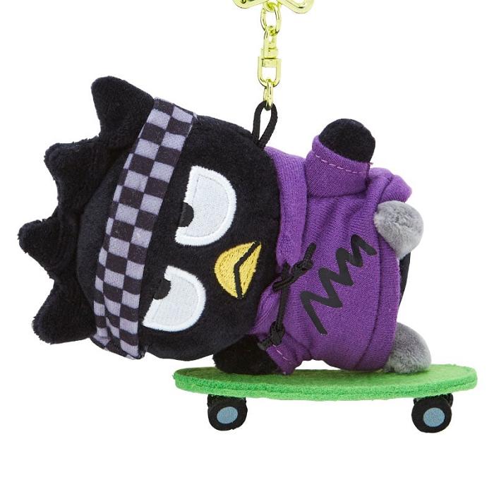 Hello Kitty Badtz-maru Plush Mascot Keychain (Sk8r Squad Series) Moradas Verde | CL_HK96979