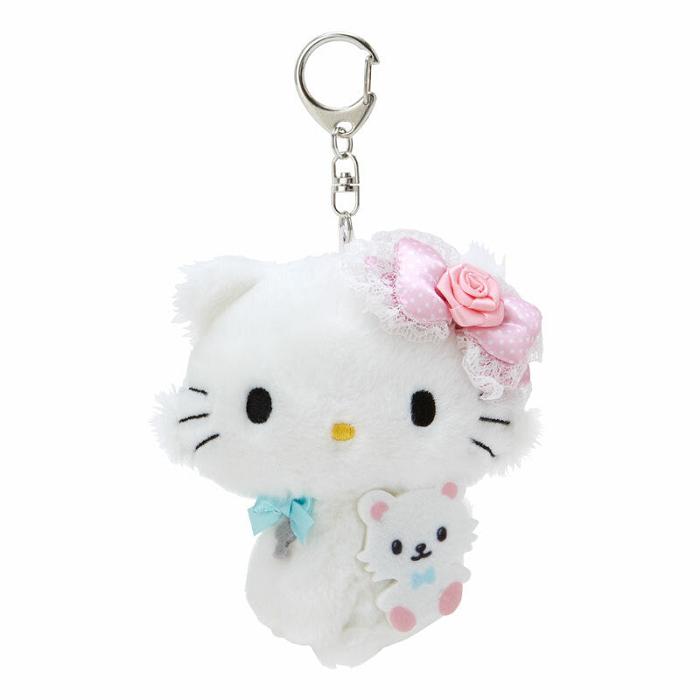 Hello Kitty Charmmy Kitty Plush Mascot Keychain Blancas | CL_HK65014