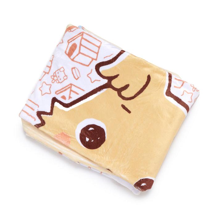 Hello Kitty Chibimaru Cheerful Pup Throw Blanket Amarillo | CL_HK96230