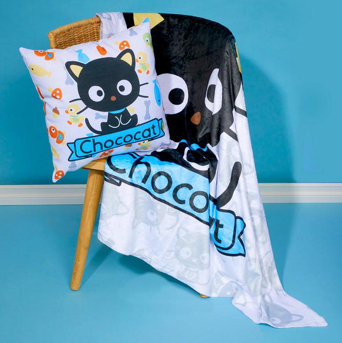 Hello Kitty Chococat Classic Throw Blanket Negras | CL_HK31312