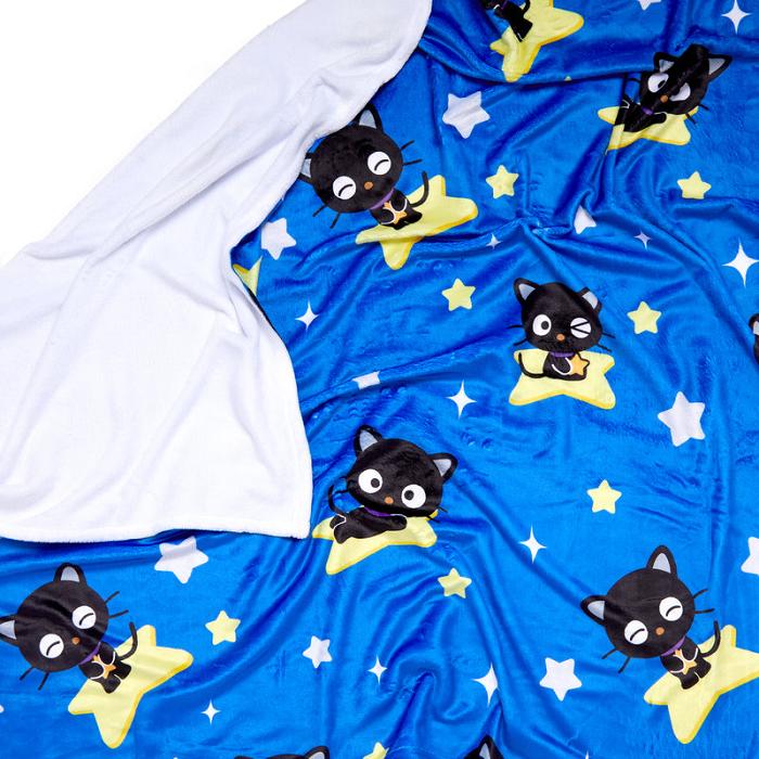 Hello Kitty Chococat Starry Night Throw Blanket Azules | CL_HK67497