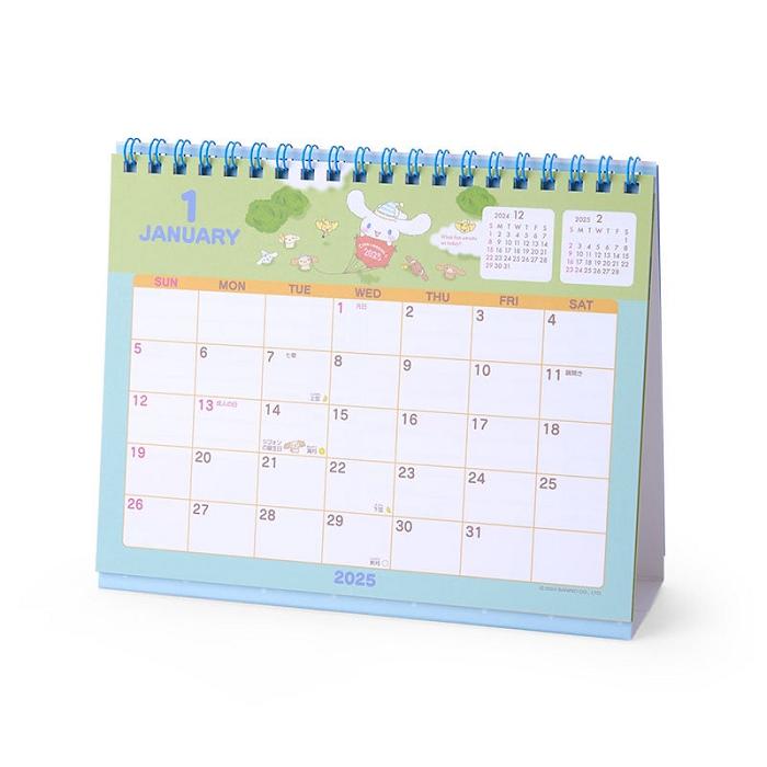 Hello Kitty Cinnamoroll 2025 Desk Calendar Multicolor | CL_HK45978