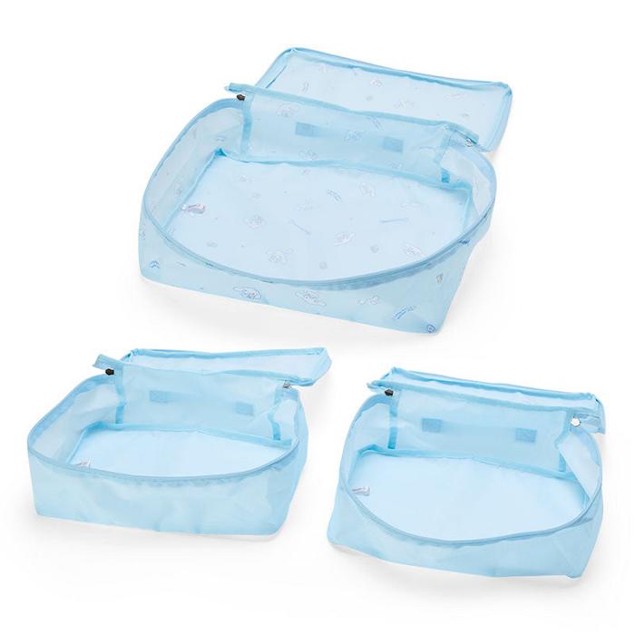 Hello Kitty Cinnamoroll 3-Piece Packing Cube Set Azules | CL_HK42655