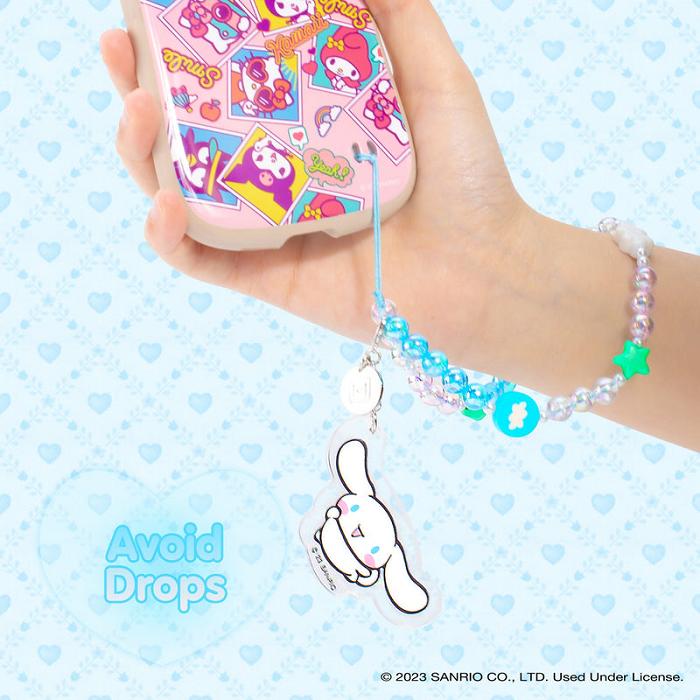 Hello Kitty Cinnamoroll Beaded Charm Mobile Phone Wrist Strap Azules | CL_HK49332