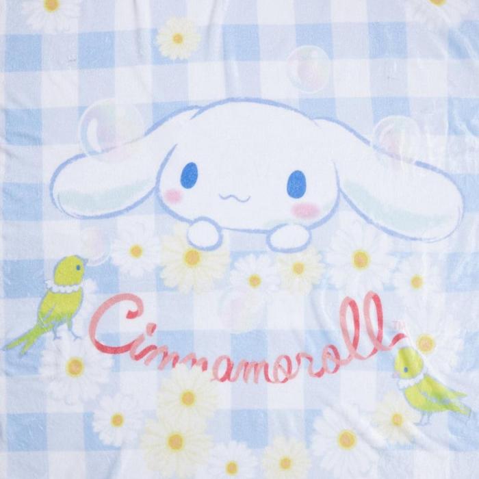 Hello Kitty Cinnamoroll Blue Gingham Throw Blanket Azules | CL_HK39675