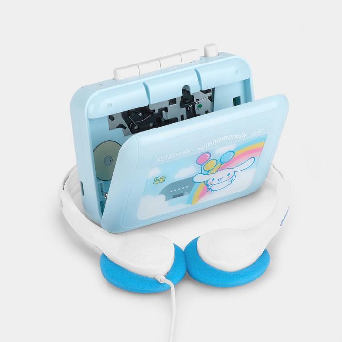 Hello Kitty Cinnamoroll Classic CP-81 Portable Cassette Player Azules | CL_HK65840