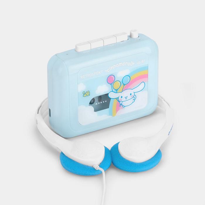 Hello Kitty Cinnamoroll Classic CP-81 Portable Cassette Player Azules | CL_HK65840