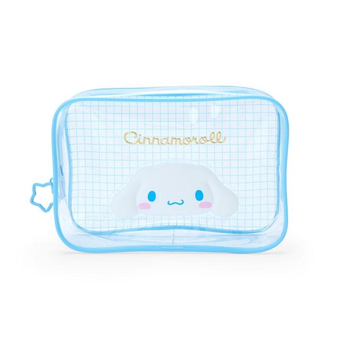 Hello Kitty Cinnamoroll Clear Grid Zipper Azules | CL_HK21424