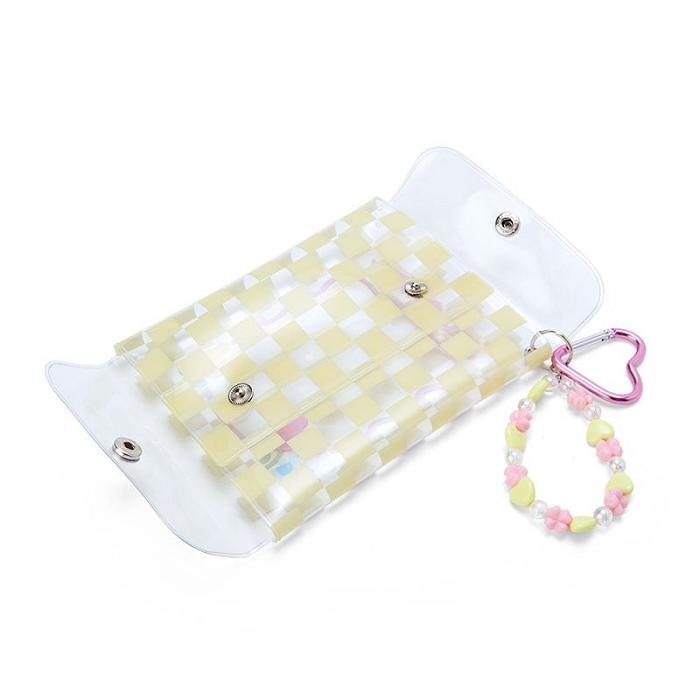 Hello Kitty Cinnamoroll Clear Snap Mini Pouch (Pastel Check Series) Azules | CL_HK39855