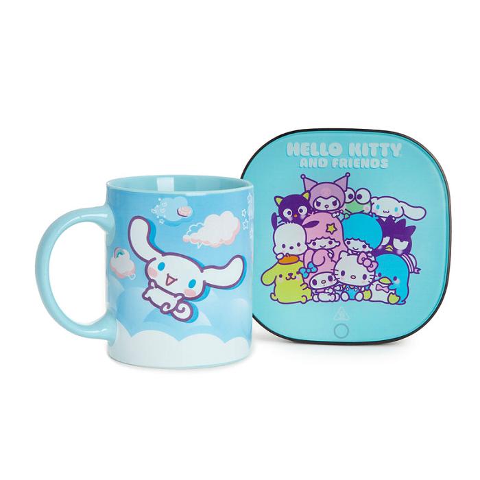 Hello Kitty Cinnamoroll Coffee Mug Warmer Set Azules | CL_HK36677