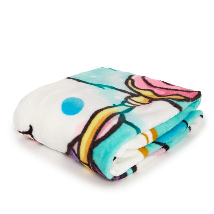 Hello Kitty Cinnamoroll Magic Wand Throw Blanket Verde | CL_HK43805