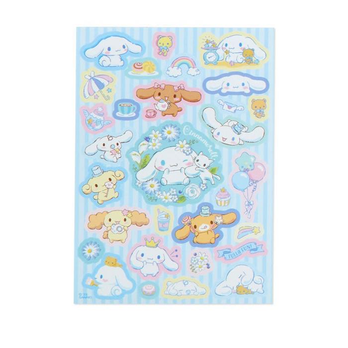 Hello Kitty Cinnamoroll Memo Pad & Sticker Set Azules | CL_HK31176