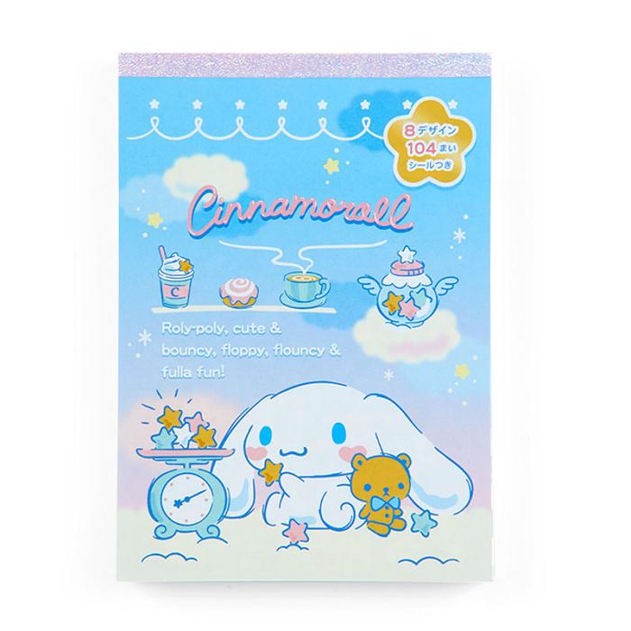 Hello Kitty Cinnamoroll Memo Pad & Sticker Set Azules | CL_HK31176