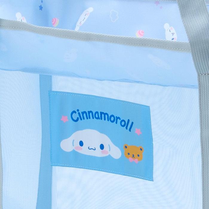 Hello Kitty Cinnamoroll Mesh Storage Tote (Large) Azules | CL_HK67344