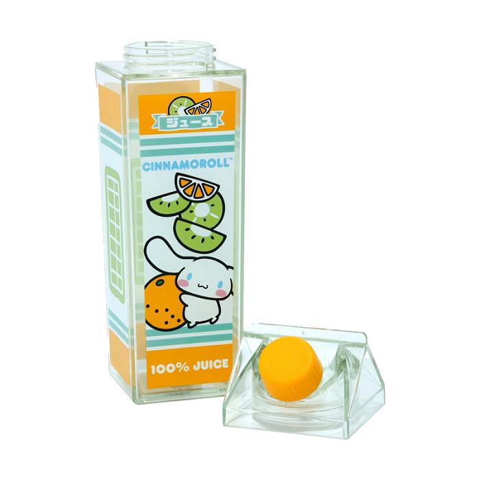 Hello Kitty Cinnamoroll Milk Carton Water Bottle (Orange & Kiwi) Amarillo Verde | CL_HK87792