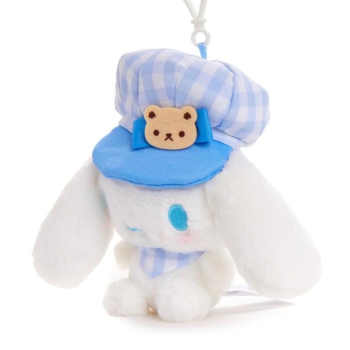 Hello Kitty Cinnamoroll Plush Mascot Clip (Gingham Cap Series) Blancas Azules | CL_HK53947