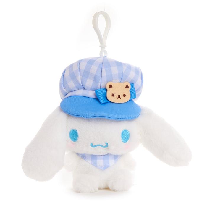 Hello Kitty Cinnamoroll Plush Mascot Clip (Gingham Cap Series) Blancas Azules | CL_HK53947