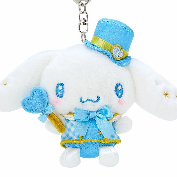 Hello Kitty Cinnamoroll Plush Mascot Keychain (Love You More Series) Azules | CL_HK84593