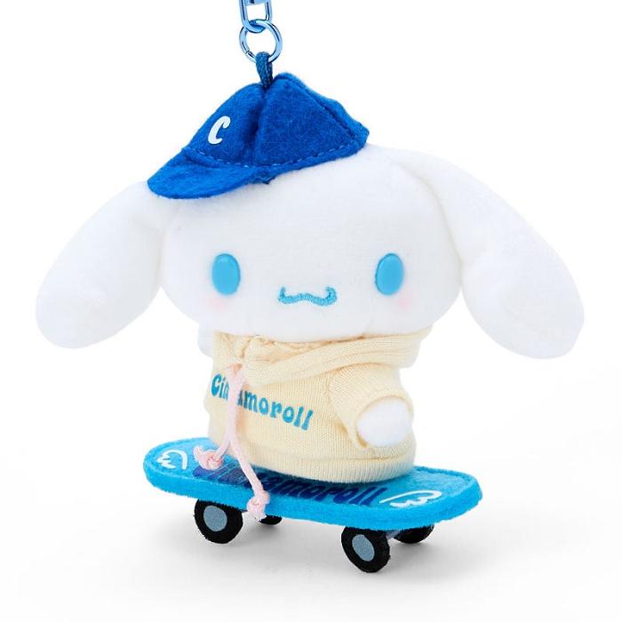 Hello Kitty Cinnamoroll Plush Mascot Keychain (Sk8r Squad Series) Blancas Azules | CL_HK57003