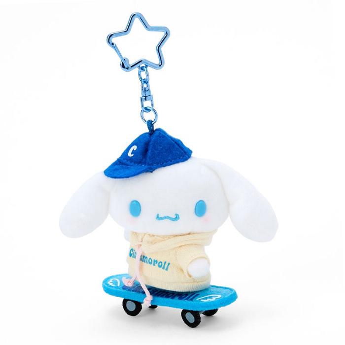 Hello Kitty Cinnamoroll Plush Mascot Keychain (Sk8r Squad Series) Blancas Azules | CL_HK57003