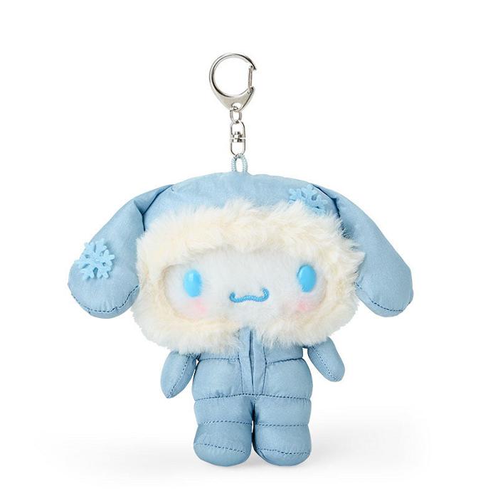 Hello Kitty Cinnamoroll Plush Mascot Keychain (Winter Snowsuit Series) Azules | CL_HK34368