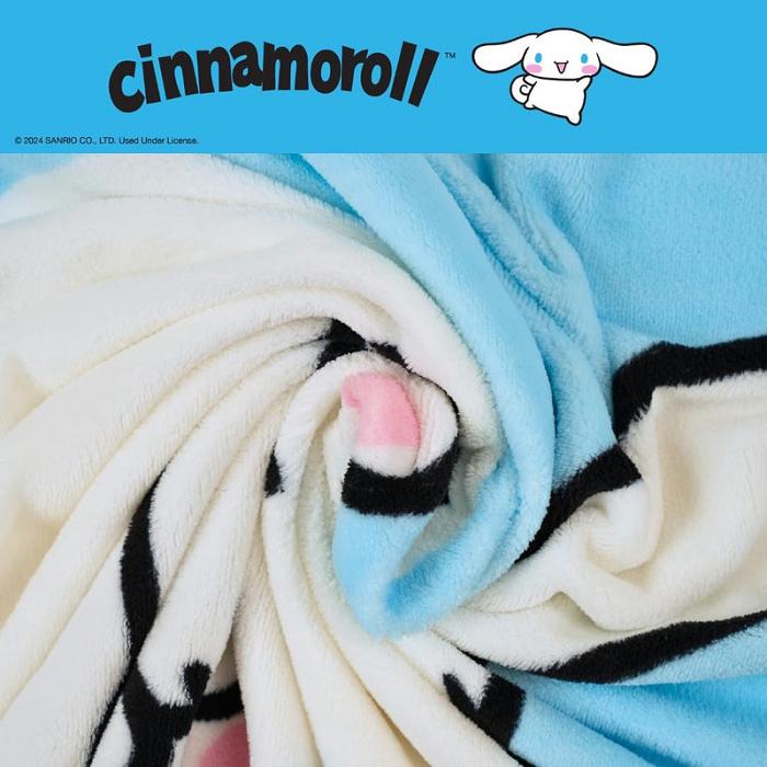 Hello Kitty Cinnamoroll Wish Upon A Star Throw Blanket Azules | CL_HK76490