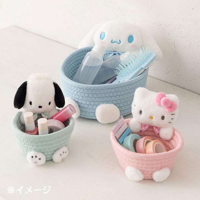 Hello Kitty Cinnamoroll Woven Rope Storage Basket (Multi) Azules | CL_HK78709